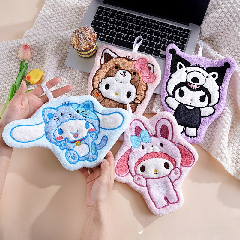 Home Bathroom Accessories - 1/4 Pcs Soft Thick Sanrio Kuromi