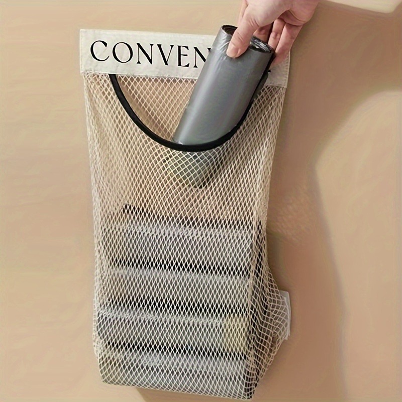 Home Essentials Bathroom Cabinet - 2PCS Wall-mounted Mesh Storage Bags, No