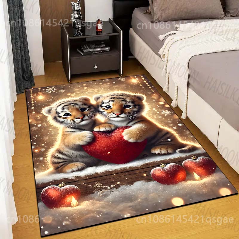 Two Cute Little Tigers Carpet  - Home Bathroom With Two Toilets avis et prix
