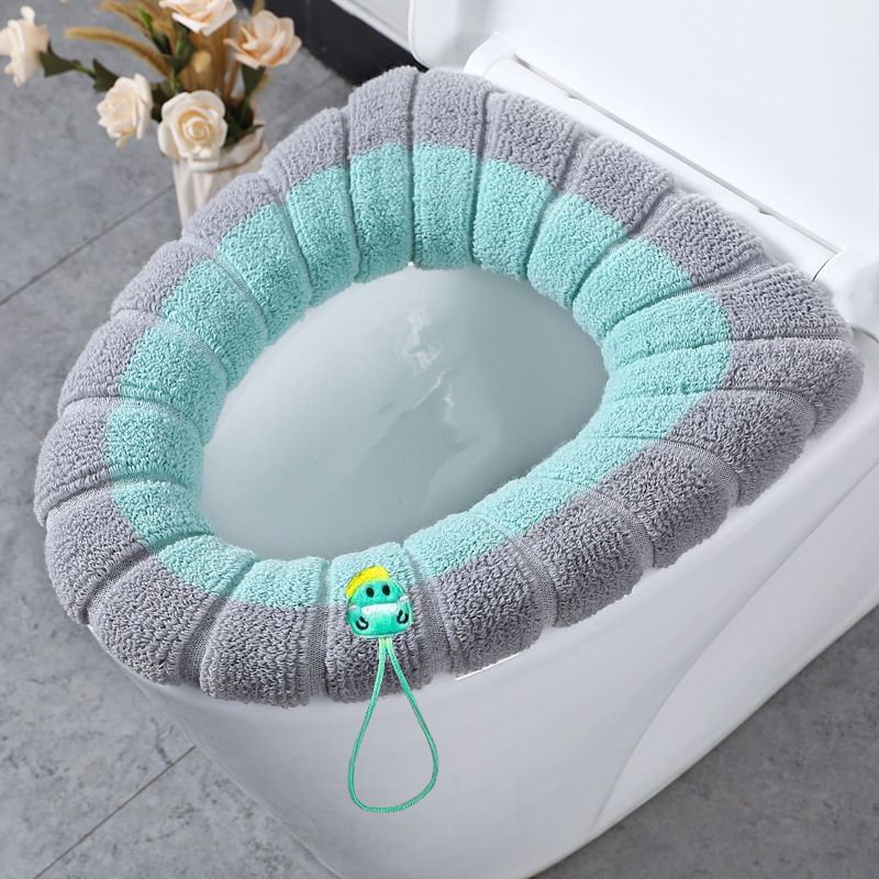 Cartoon Knitted Toilet Seat Co - Home Bathroom With Two Toilets avis et prix
