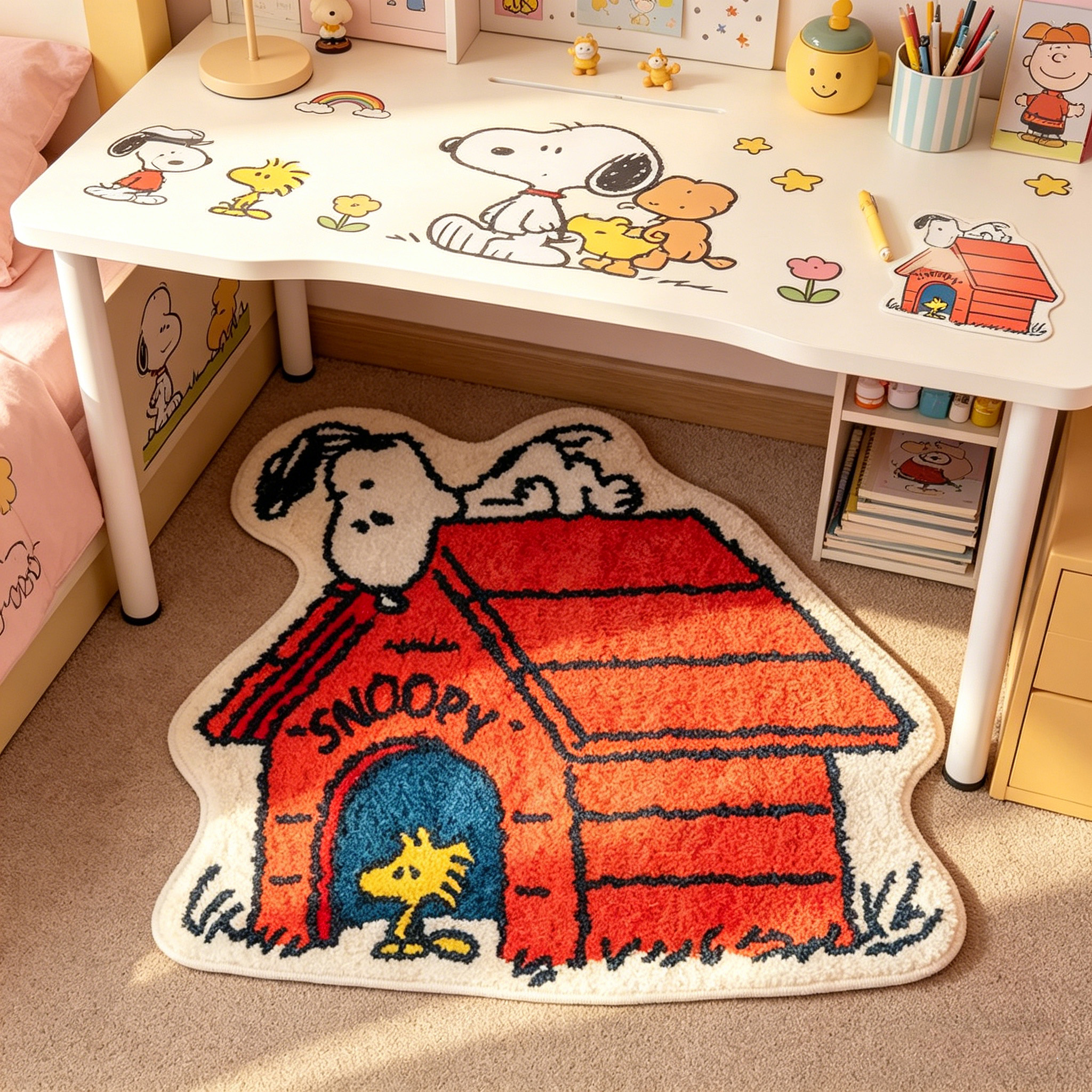 Cute Cartoon Snoopy House Shap - Home Goods Bathroom Mats avis et prix