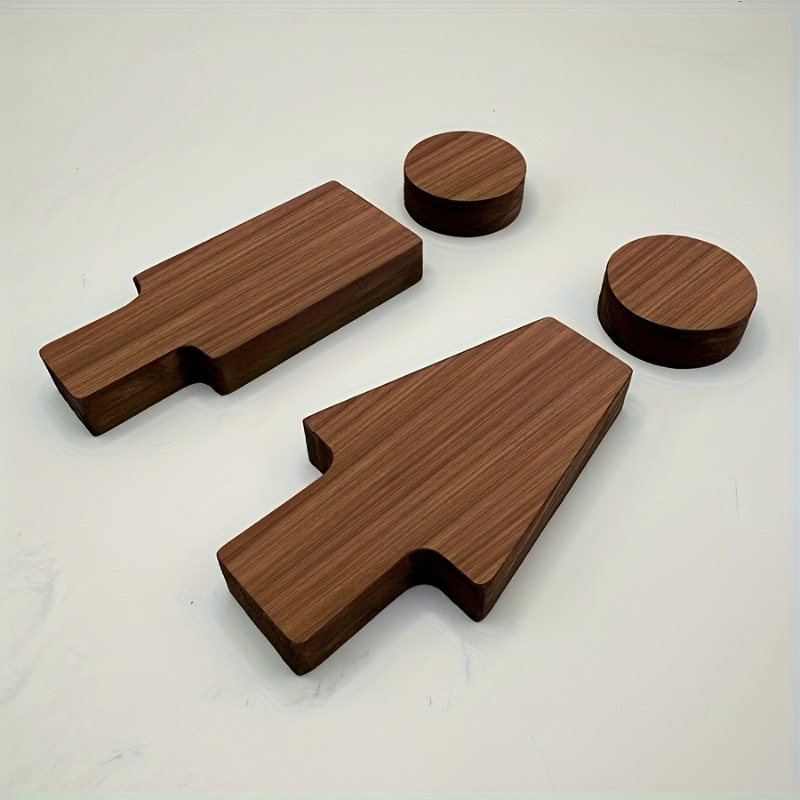 2PCS Wooden Bathroom Sign for  - Home Bathroom Accessories avis et prix