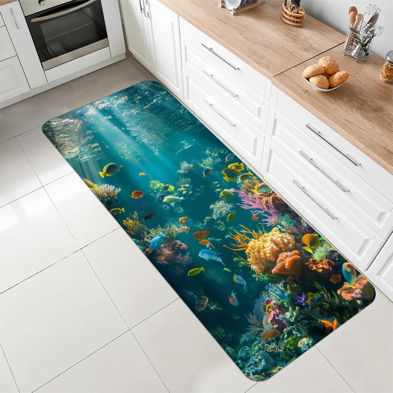 Underwater Ocean Coral Fish Ru - Home Bathroom Scene avis et prix