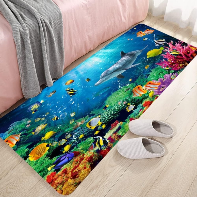 Underwater Ocean Coral Fish Ru - Home Bathroom Scene avis et prix