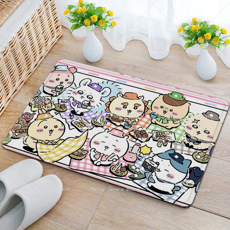 Anime Chiikawas Flannel Carpet - Home Goods Bathroom Mats avis et prix