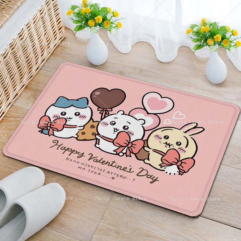 Anime Chiikawas Flannel Carpet - Home Goods Bathroom Mats avis et prix