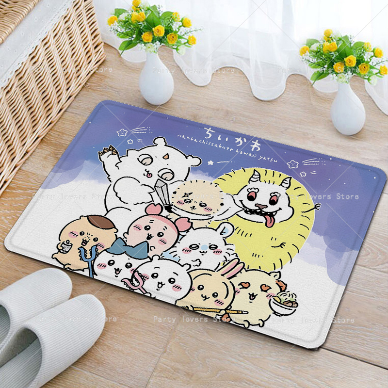 Anime Chiikawas Flannel Carpet - Home Goods Bathroom Mats avis et prix
