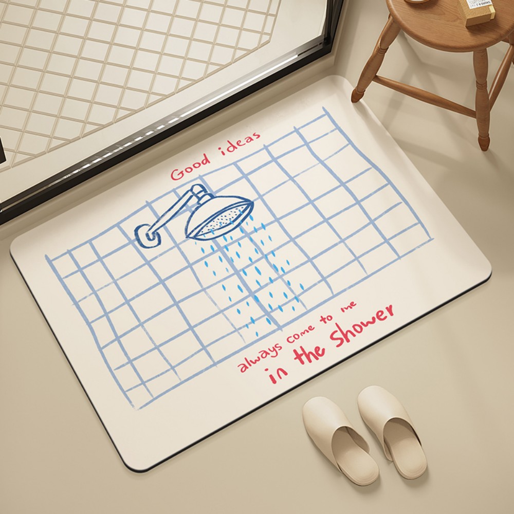 VIKAMA Bathroom Tile Shower Ma - Home Goods Bathroom Mats avis et prix
