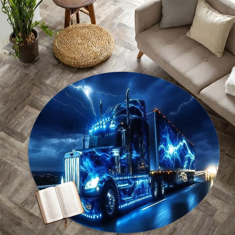 Electric truck night rug flann - Home Bathroom Scene avis et prix