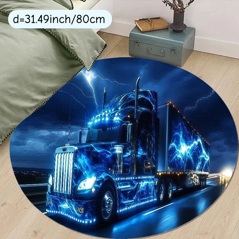 Electric truck night rug flann - Home Bathroom Scene avis et prix