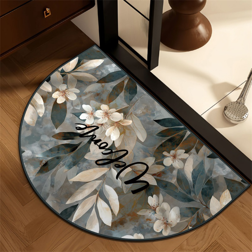 Grey Sketch Leaf Monogram semi - Home Bathroom Scene avis et prix