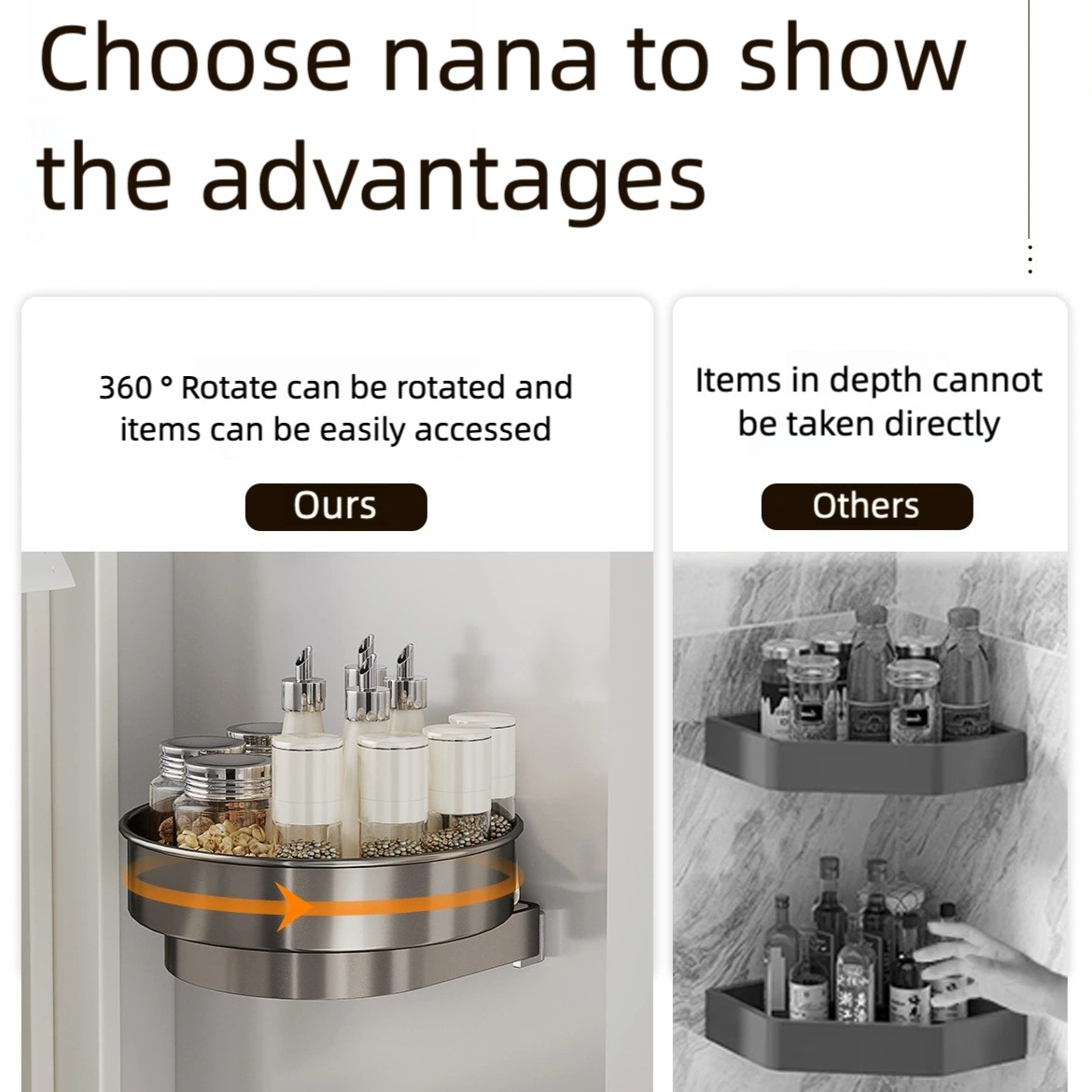 No Drilling 360°Rotate Stainle - Home Bathroom Scene avis et prix