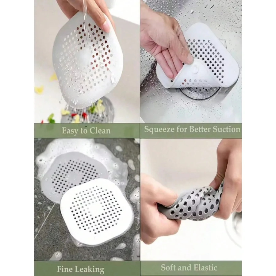 5pcs Hair Catcher Drain Covers - Home Bathroom Accessories avis et prix
