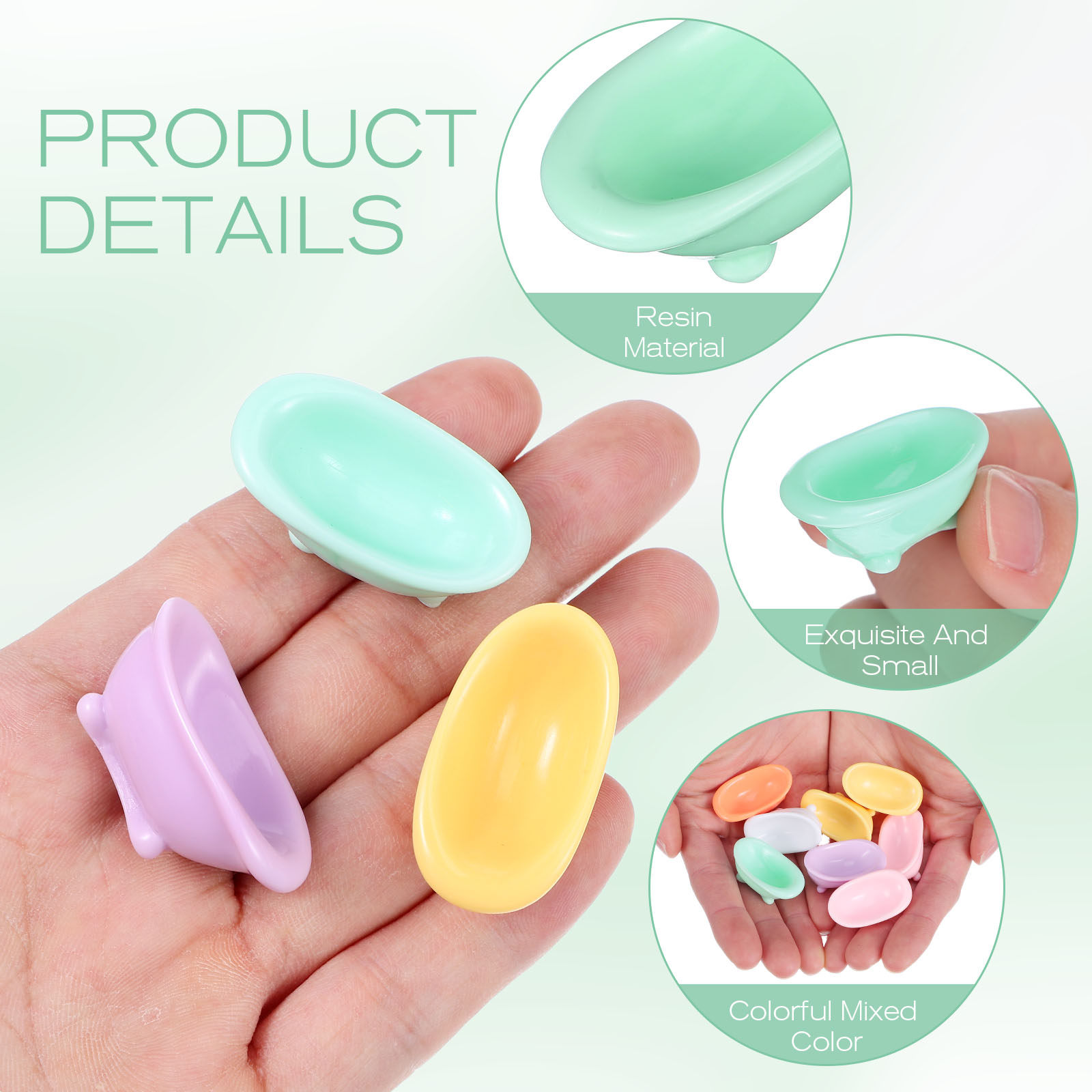 8Pcs Micro Landscape Resin Min - Home Bathroom Scene avis et prix