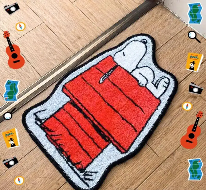 Cute Snoopy Cartoon Floor Mat  - Home Goods Bathroom Mats avis et prix