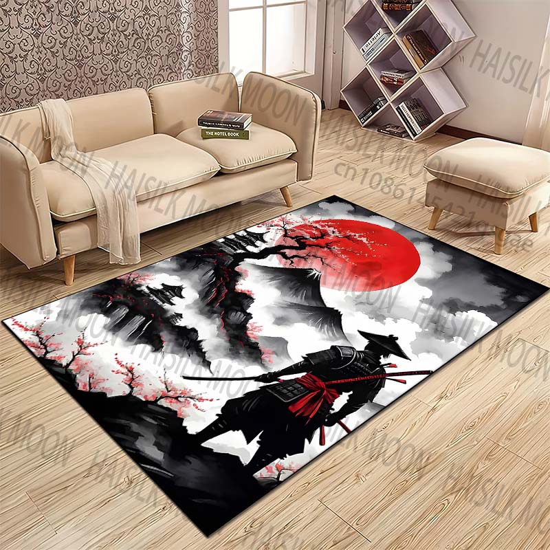 Samurai red sun mountain scene - Home Bathroom Scene avis et prix