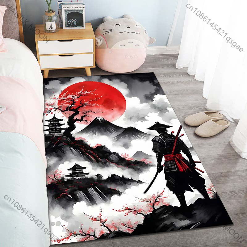 Samurai red sun mountain scene - Home Bathroom Scene avis et prix