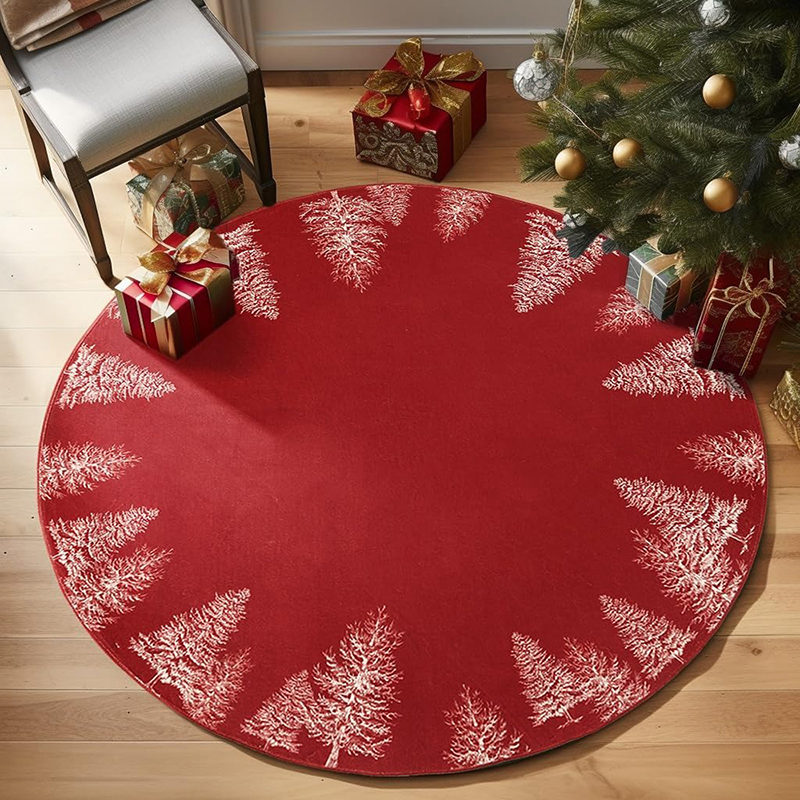 1pc Christmas round carpet: Sa - Home Bathroom Scene avis et prix