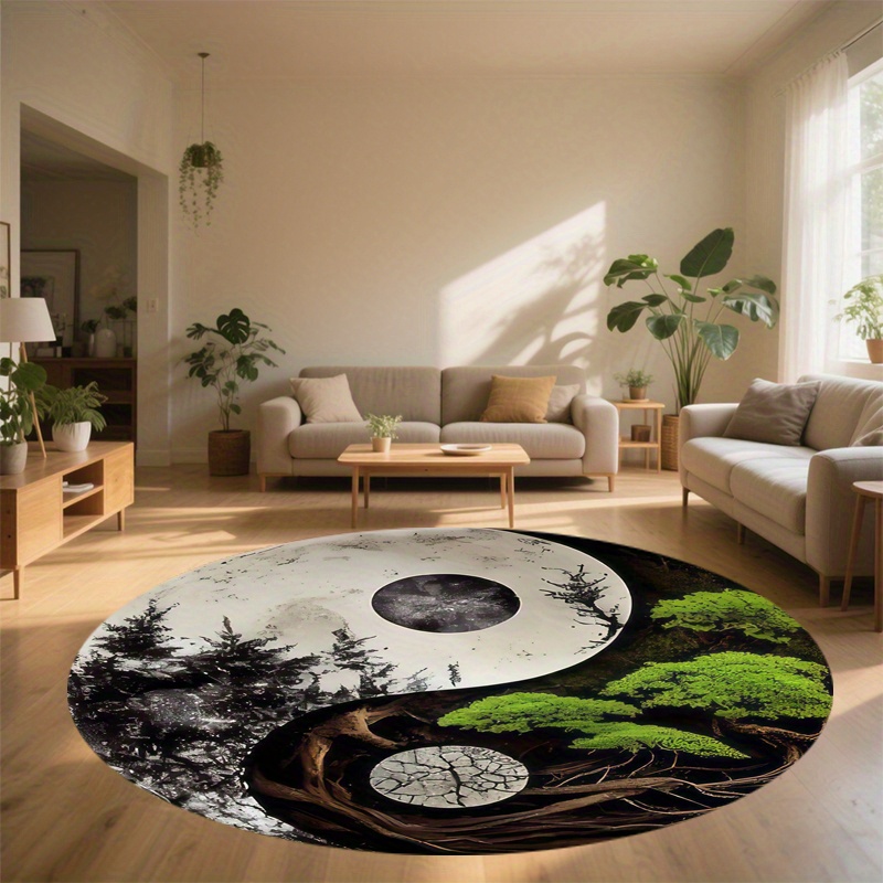 1pc Taiji-Style Night Scene Ro - Home Bathroom Scene avis et prix